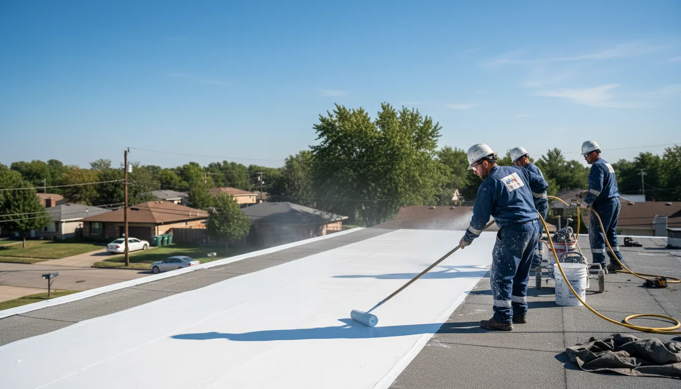 Commercial roof coating in Bangor, CA near me